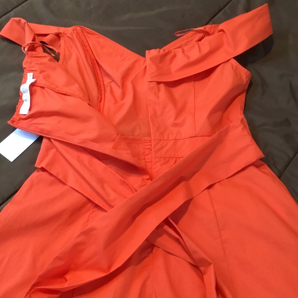 HOST PICK! Astr orange off shoulder dress NWT - Picture 6 of 8